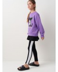 Толстовка трикотажная для девочек сиреневый
