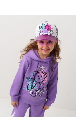 Толстовка трикотажная для девочек сиреневый