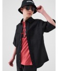 Рубашка текстильная для мальчиков black