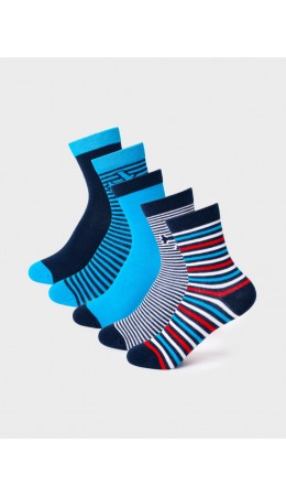 Носки трикотажные для мальчиков, 5 пар в комплекте multicolor