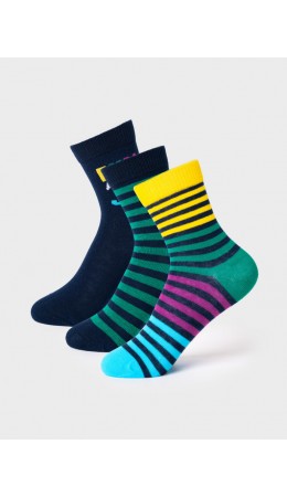 Носки трикотажные для мальчиков, 3 пары в комплекте multicolor