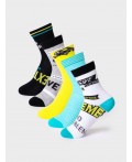 Носки трикотажные для мальчиков, 5 пар в комплекте multicolor