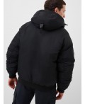 Куртка текстильная с полиуретановым покрытием для мужчин black