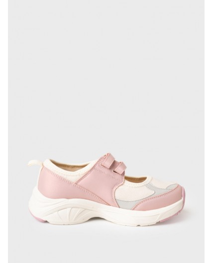 Туфли для девочек розовый,белый