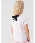Джемпер трикотажный для девочек (футболка) white