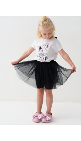 Юбка-легинсы трикотажные для девочек black