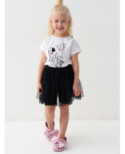 Юбка-легинсы трикотажные для девочек black