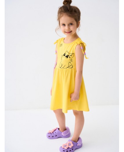 Сарафан трикотажный для девочек yellow