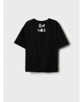 Фуфайка трикотажная для девочек (футболка) black