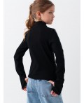 Водолазка трикотажная для девочек black