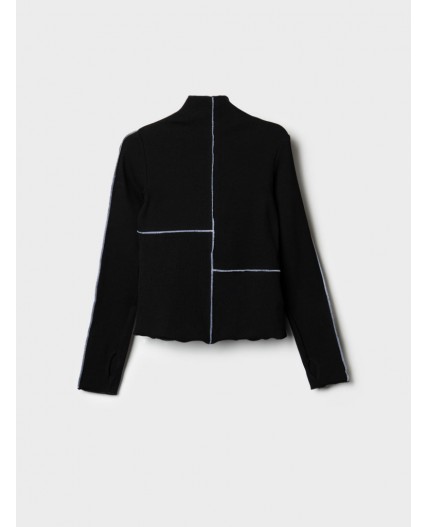 Водолазка трикотажная для девочек black