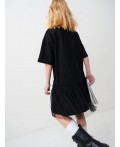 Платье трикотажное для девочек black