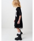 Платье трикотажное для девочек black