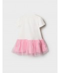 Платье детское трикотажное для девочек white, pink