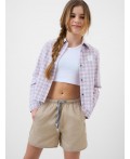 Шорты текстильные для девочек beige
