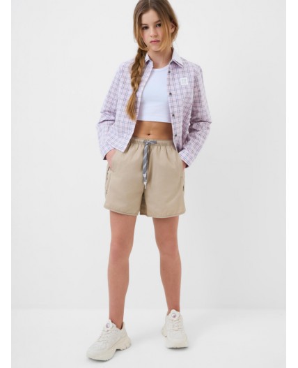 Шорты текстильные для девочек beige