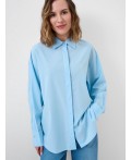 Рубашка текстильная для женщин light blue