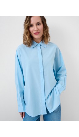Рубашка текстильная для женщин light blue