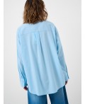 Рубашка текстильная для женщин light blue