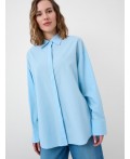 Рубашка текстильная для женщин light blue