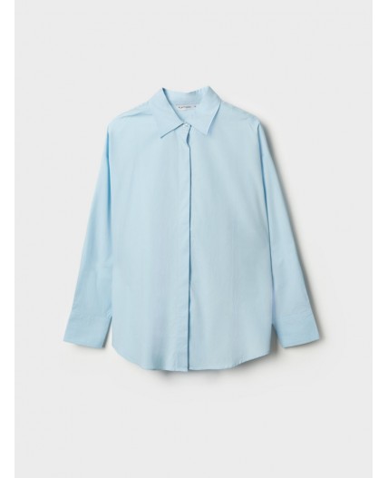 Рубашка текстильная для женщин light blue