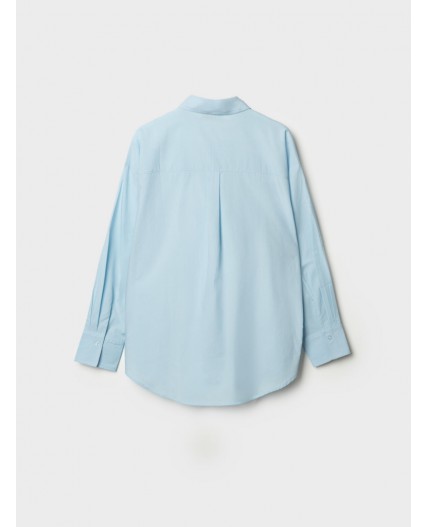 Рубашка текстильная для женщин light blue