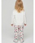 Брюки детские трикотажные для девочек, 2 пары в комплекте multicolor