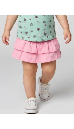 Юбка-шорты детские трикотажные для девочек pink