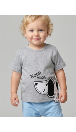 Джемпер детский трикотажный для мальчиков (футболка) grey