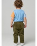 Джемпер детский трикотажный для мальчиков (футболка) brown, light blue, white