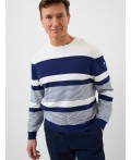 Джемпер трикотажный для мужчин white, dark blue