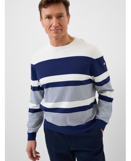 Джемпер трикотажный для мужчин white, dark blue