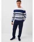 Джемпер трикотажный для мужчин white, dark blue