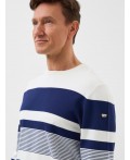 Джемпер трикотажный для мужчин white, dark blue