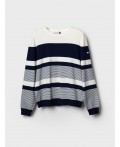 Джемпер трикотажный для мужчин white, dark blue
