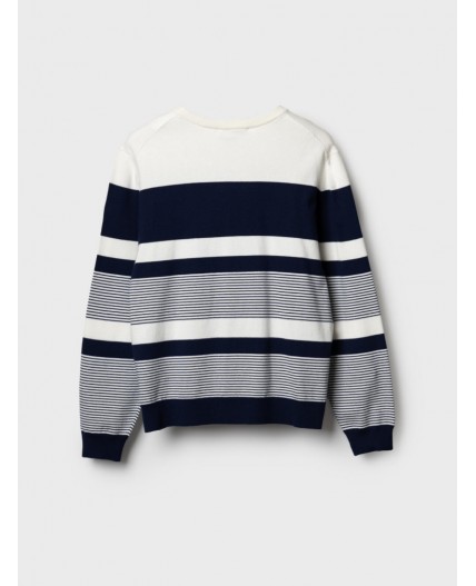Джемпер трикотажный для мужчин white, dark blue