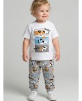 Брюки детские трикотажные для мальчиков, 2 пары в комплекте multicolor