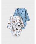 Боди детское трикотажное для мальчиков, 2 шт в комплекте multicolor