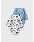 Боди детское трикотажное для мальчиков, 2 шт в комплекте multicolor