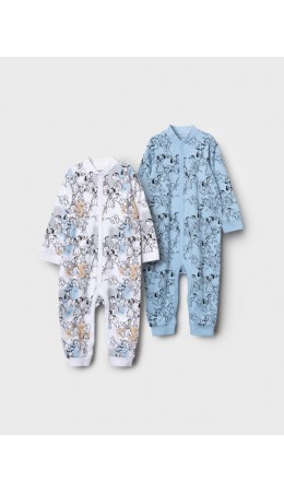 Комбинезон детский трикотажный для мальчиков, 2 шт в комплекте multicolor