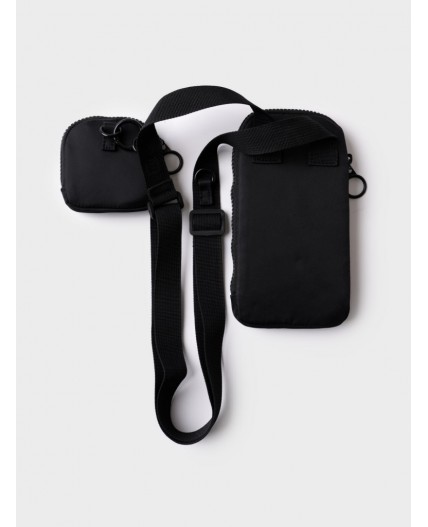 Сумка с чехлом для наушников черный