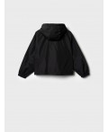 Куртка текстильная с полиуретановым покрытием для девочек (ветровка) black