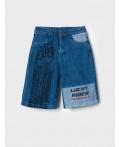Шорты текстильные джинсовые для мальчиков синий