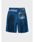 Шорты текстильные джинсовые для мальчиков синий
