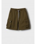 Шорты детские текстильные для мальчиков dark green