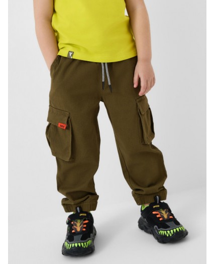 Брюки текстильные для мальчиков dark green