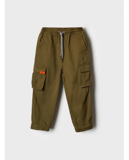 Брюки текстильные для мальчиков dark green