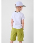 Шорты текстильные для мальчиков light green