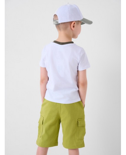 Шорты текстильные для мальчиков light green