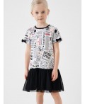 Платье трикотажное для девочек multicolor